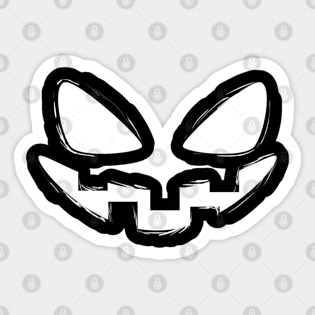 Jack O Lantern Pumpkin Sticker by Litehouse Tees